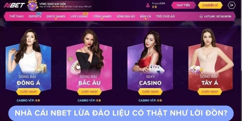 Nhà cái Nbet lừa đảo liệu có thật như lời đồn?